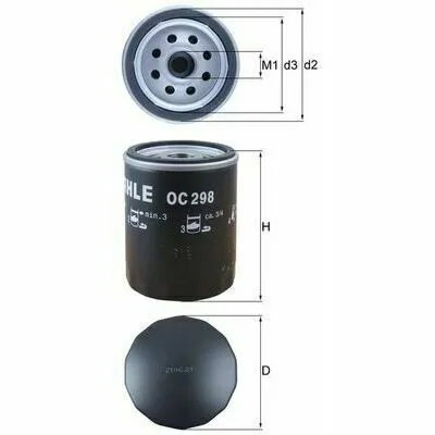 Bestseller KNECHT OC 298 Filtro Olio