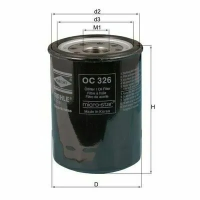 KNECHT OC 326 Filtro Olio Consegna Rapida