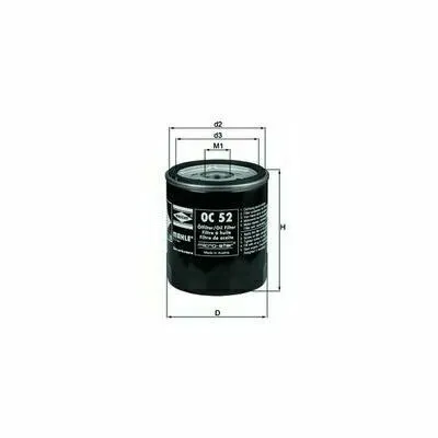 Esclusivo KNECHT OC 52 Filtro Olio