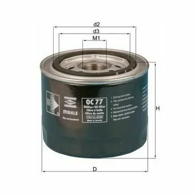 KNECHT OC 77 Filtro Olio Prezzo Ridotto