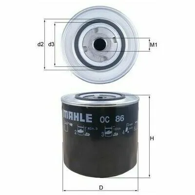 KNECHT OC 86 Filtro Olio Prezzo Scontato