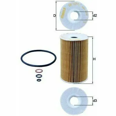 MAHLE OX 127/1D Filtro Olio Di Tendenza