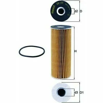 MAHLE OX 133D Filtro Olio Nuova Collezione