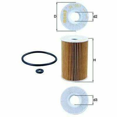 MAHLE OX 135/1D Filtro Olio Compra Online