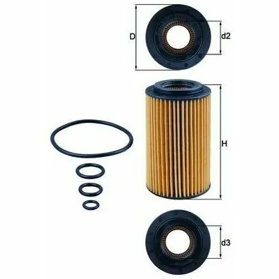 KNECHT OX 153/7D Filtro Olio Sconto