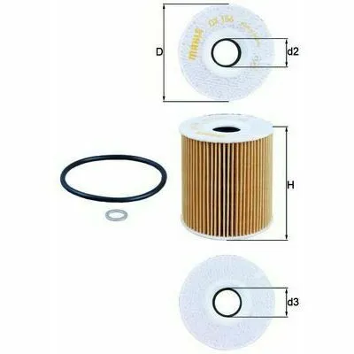 Prezzo Di Fabbrica MAHLE OX 156D Filtro Olio