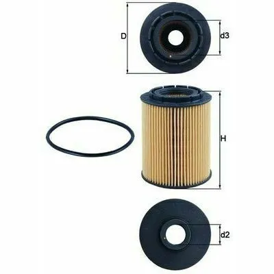 MAHLE OX 160D Filtro Olio Professionale