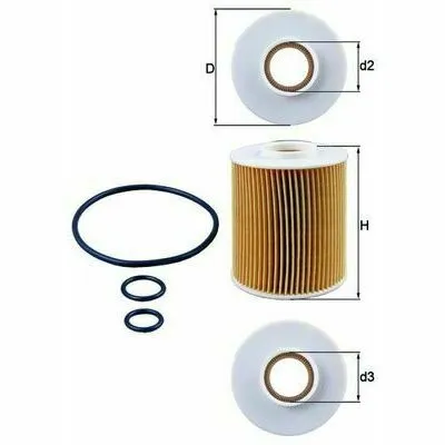Offerta Limitata MAHLE OX 163/4D Filtro Olio