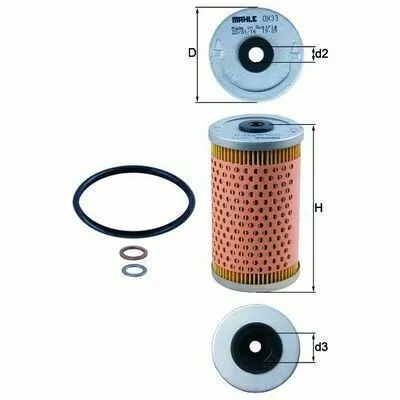 MAHLE OX 33D Filtro Olio Occasione Imperdibile