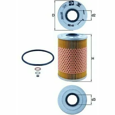 Pagamento Sicuro KNECHT OX 41D Filtro Olio