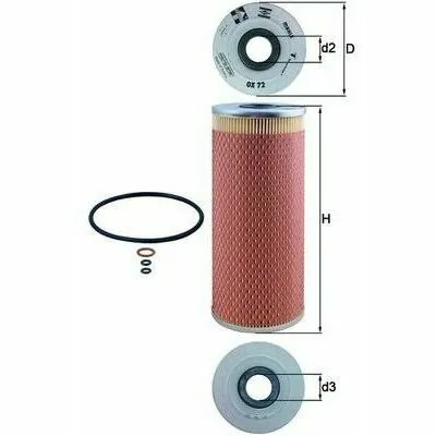 Compra Online MAHLE OX 72D Filtro Olio