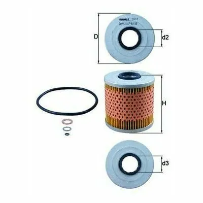 Acquista Ora MAHLE OX 91D Filtro Olio