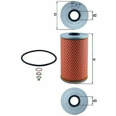 Acquista Ora MAHLE OX 96D Filtro Olio