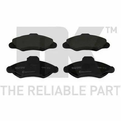 Consegna Rapida NK 222518 Kit Pastiglie Freno, Freno a Disco