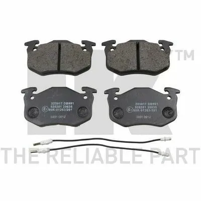 Consegna Rapida NK 223917 Kit Pastiglie Freno, Freno a Disco