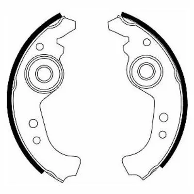 Prezzo Ridotto HELLA 8DB 355 000-091 Kit Ganasce Freno