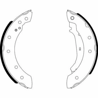 Scelto Dai Clienti HELLA 8DB 355 001-571 Kit Ganasce Freno