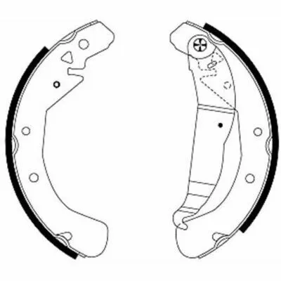 Soddisfatti O Rimborsati HELLA 8DB 355 001-631 Kit Ganasce Freno