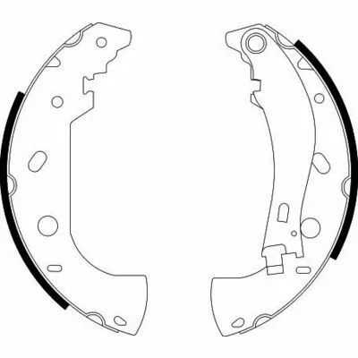 HELLA 8DB 355 001-841 Kit Ganasce Freno Offerta Del Giorno