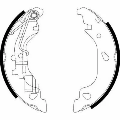 Nuovo Arrivo HELLA 8DB 355 002-581 Kit Ganasce Freno