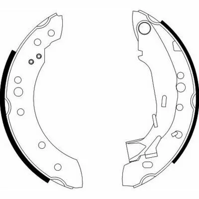 HELLA 8DB 355 002-601 Kit Ganasce Freno Promozione