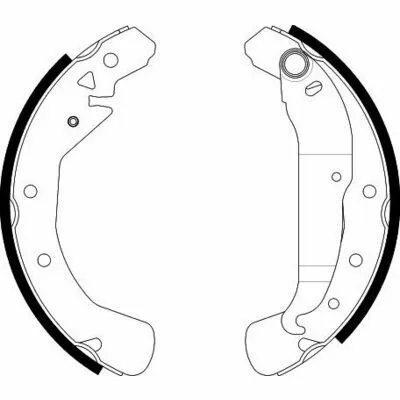 Super Prezzo HELLA 8DB 355 002-631 Kit Ganasce Freno