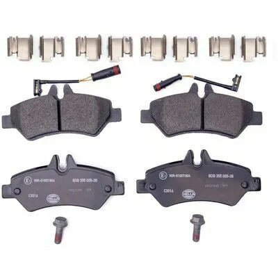 HELLA 8DB 355 005-351 Kit Pastiglie Freno, Freno a Disco Non Perdere