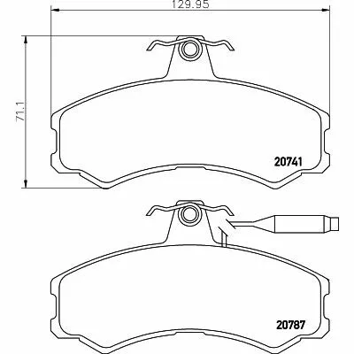 Saldi HELLA 8DB 355 006-011 Kit Pastiglie Freno, Freno a Disco