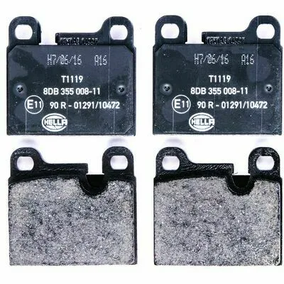 Ultime Pezzi HELLA 8DB 355 008-111 Kit Pastiglie Freno, Freno a Disco