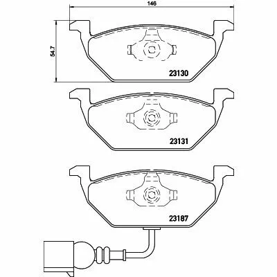 Sconto HELLA 8DB 355 008-551 Kit Pastiglie Freno, Freno a Disco