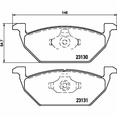 Vendita Finale HELLA 8DB 355 008-591 Kit Pastiglie Freno, Freno a Disco