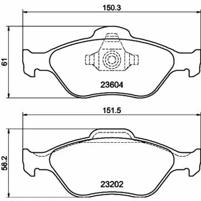 Offerta Del Giorno HELLA 8DB 355 008-901 Kit Pastiglie Freno, Freno a Disco