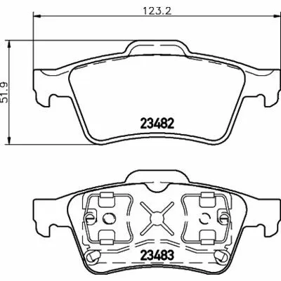 Non Perdere HELLA 8DB 355 009-121 Kit Pastiglie Freno, Freno a Disco