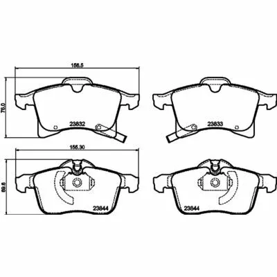 Bestseller HELLA 8DB 355 009-221 Kit Pastiglie Freno, Freno a Disco