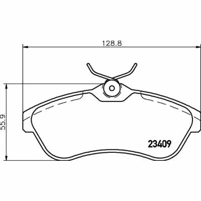 HELLA 8DB 355 009-321 Kit Pastiglie Freno, Freno a Disco Novità
