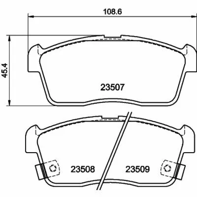 Sconto HELLA 8DB 355 009-631 Kit Pastiglie Freno, Freno a Disco