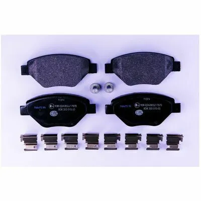 Esclusivo HELLA 8DB 355 010-551 Kit Pastiglie Freno, Freno a Disco