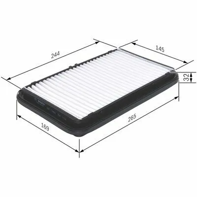 Compra Adesso BOSCH F 026 400 001 Filtro Aria