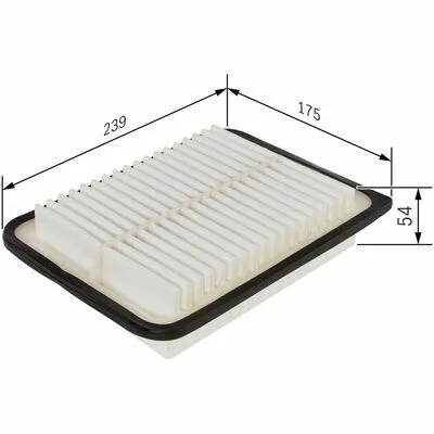 Nuovo Arrivo BOSCH F 026 400 114 Filtro Aria