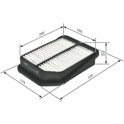 BOSCH F 026 400 125 Filtro Aria Compra Online