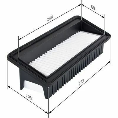 BOSCH F 026 400 128 Filtro Aria Subito Disponibile