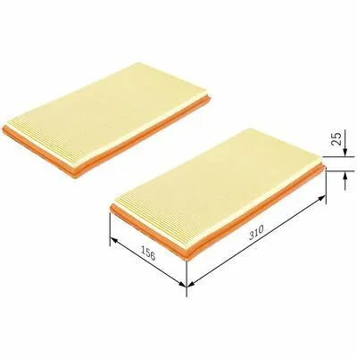 BOSCH F 026 400 152 Filtro Aria Offerta Lampo