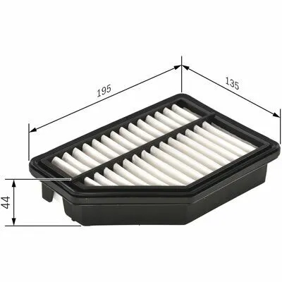 BOSCH F 026 400 161 Filtro Aria Popolare
