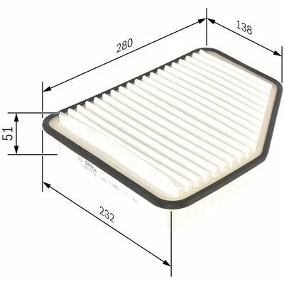 BOSCH F 026 400 162 Filtro Aria Offerta Lampo