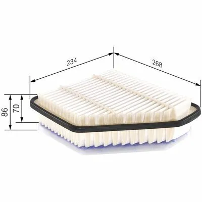 BOSCH F 026 400 171 Filtro Aria Soddisfatti O Rimborsati