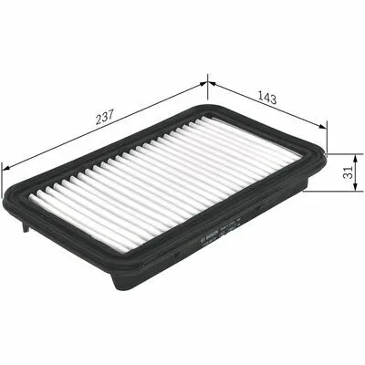 Occasione BOSCH F 026 400 191 Filtro Aria