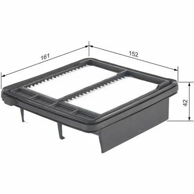 Promozione BOSCH F 026 400 363 Filtro Aria