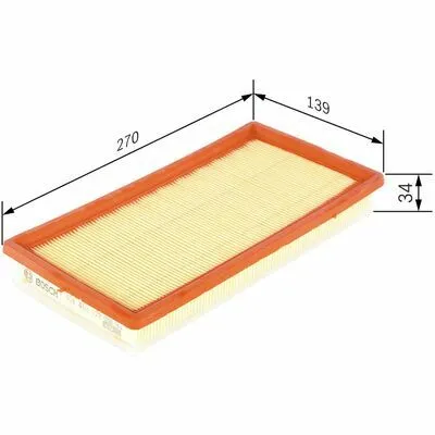 Vendita Finale BOSCH F 026 400 378 Filtro Aria