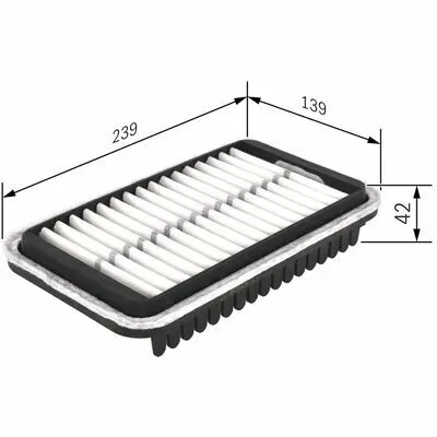 BOSCH F 026 400 418 Filtro Aria Ordina Subito