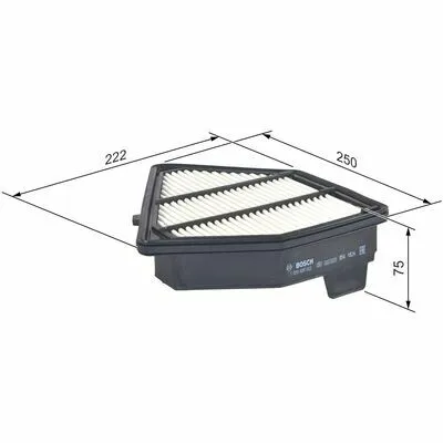 BOSCH F 026 400 583 Filtro Aria Pagamento Sicuro